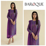 Baroque - Chantelle Embroidered Chiffon 3 PC Formals - 10565