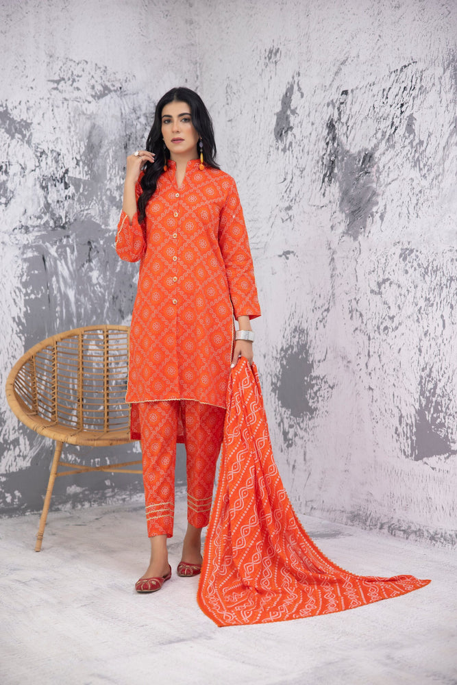 Fatima Noor Mid Summer Cambric Collection 3 pc - 09464 - Stitched