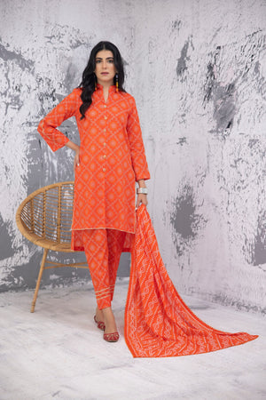 Fatima Noor Mid Summer Cambric Collection 3 pc - 09464 - Stitched