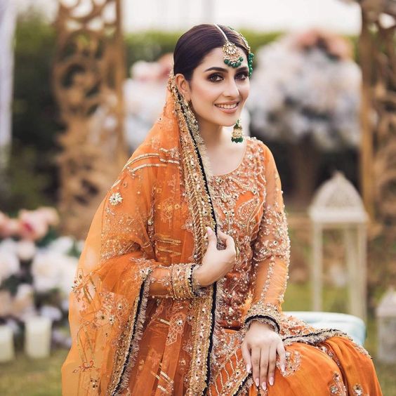 Ayeza Khan Net Lehenga Dress - 20478