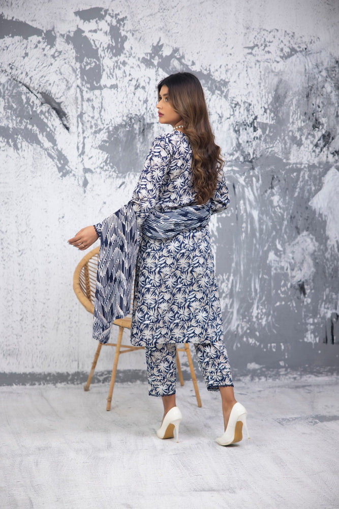 Fatima Noor Mid Summer Cambric Collection 3 pc - 09465 - Stitched
