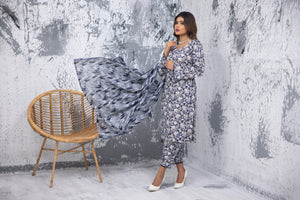 Fatima Noor Mid Summer Cambric Collection 3 pc - 09465 - Stitched