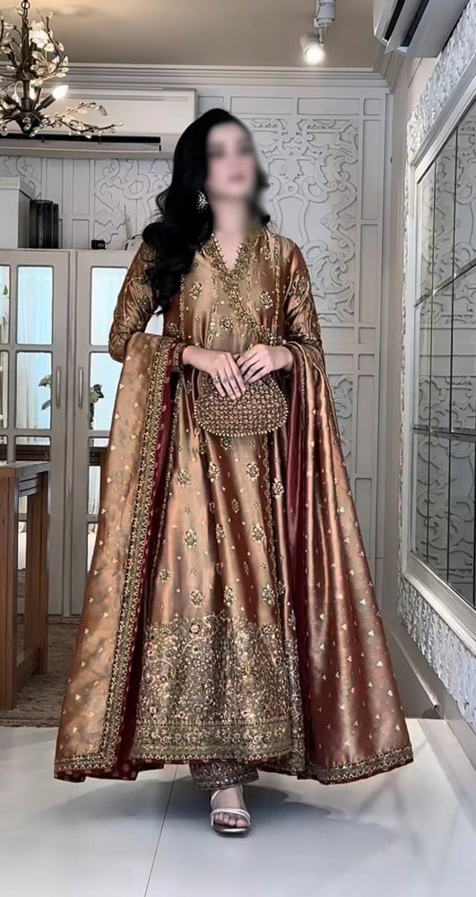 Haris Shakeel Mesuri Hand Embellished & Embroidered 3 Piece Dress - J0914