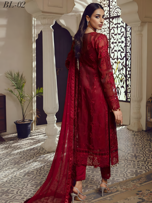 Emaan Adeel BELLE ROBE Organza 3 Pc Dress - 20677