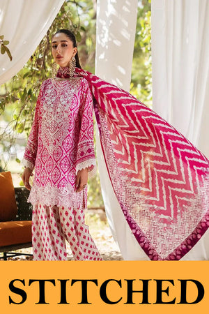 Zainab Chottani Digital Print & Embroidered Lawn 3 Piece Dress - 0127