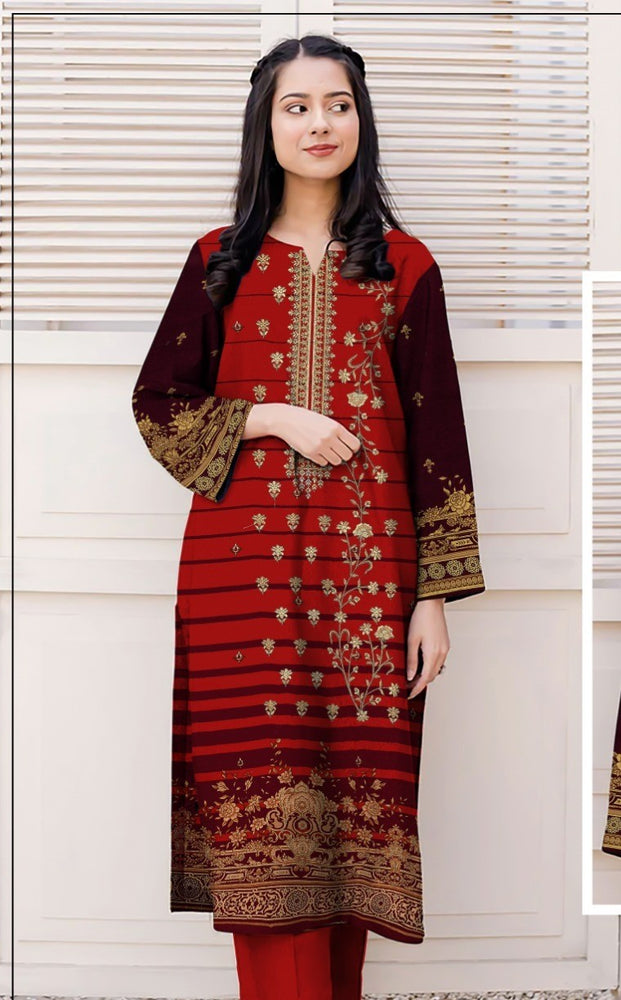 Edenrobe Winter Collection Dhanak 3 pc - 09273