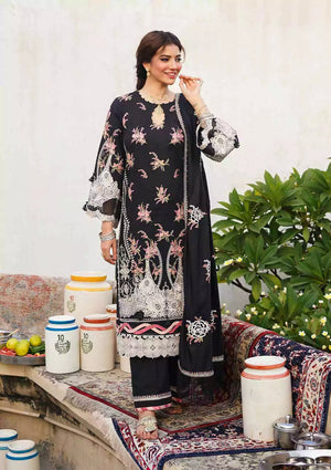 Elaf - BANAFSH Embroidered luxury Lawn 3 pc - 10100