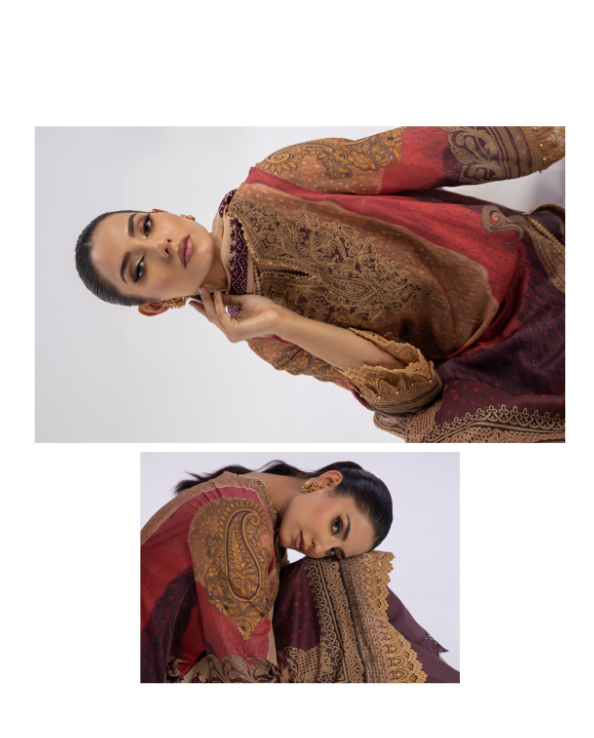 Original Factory Leftover Sana Safinaz Digital Print Lawn 3 Piece Dress - F189