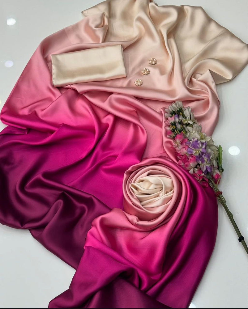 Designer Shamoz Silk 3 Piece Dress - J0065 - Digital Print