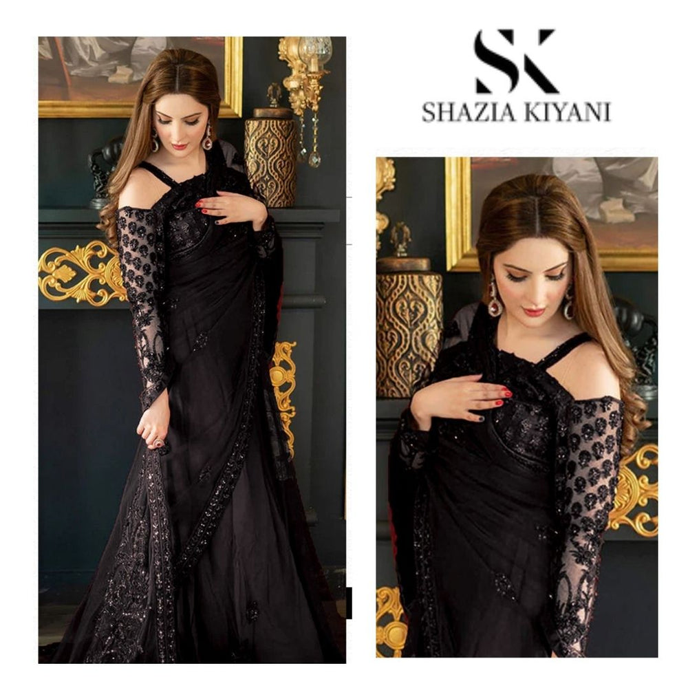 Shazia Kiyani BLACK GLAM Net Saree - 11133