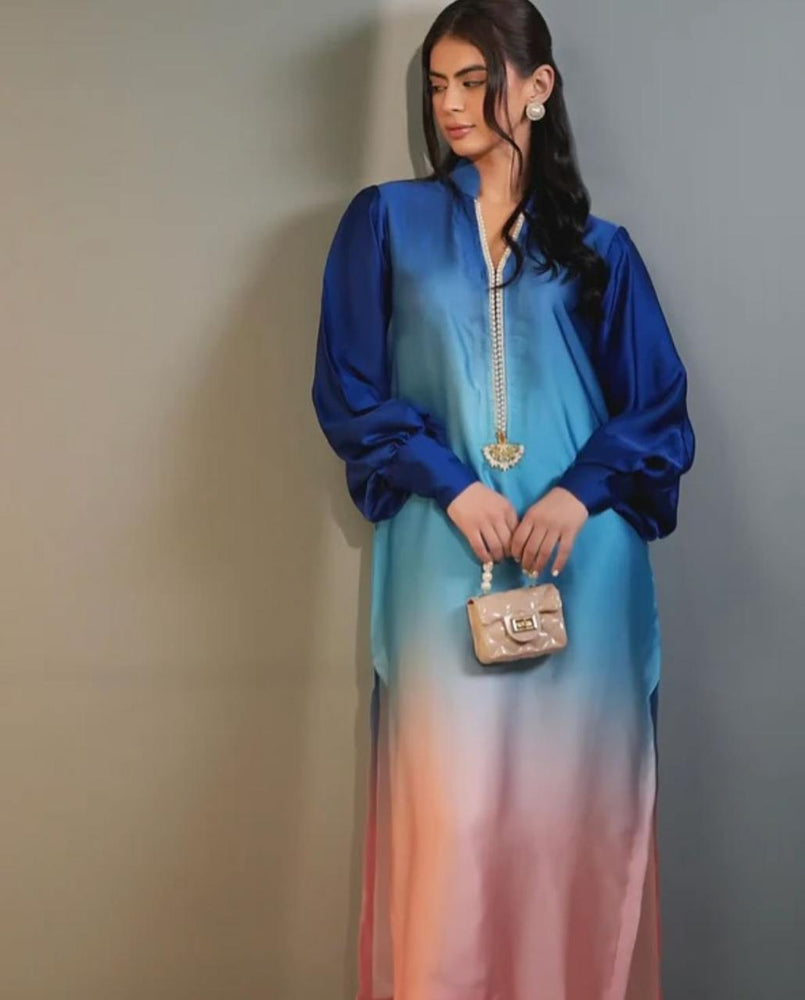 Designer Shamoz Silk 3 Piece Dress - J0067 - Digital Print