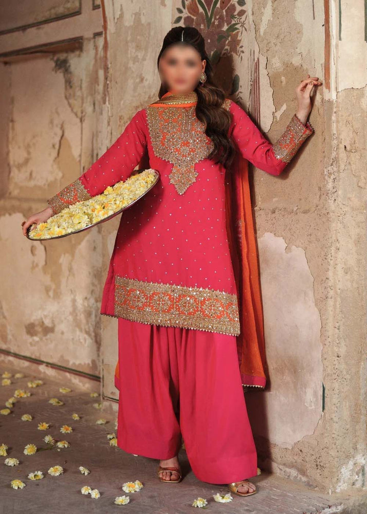 Haseens Chiffon 3 Piece - J0054 - Stone Work