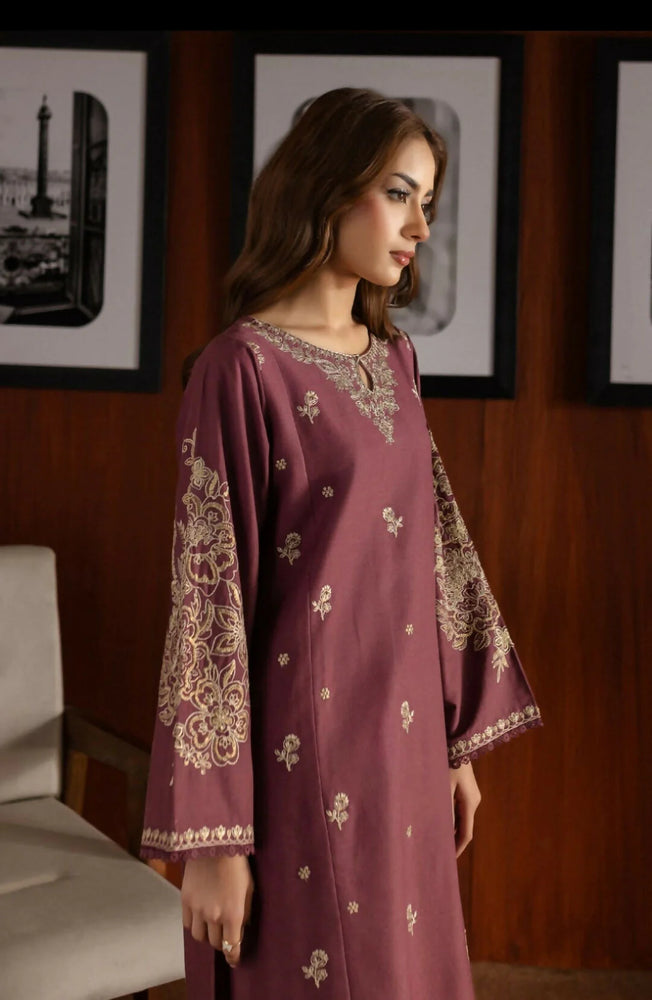 Noorey Embrodiered 2 Piece Dhanak Dress - J0462