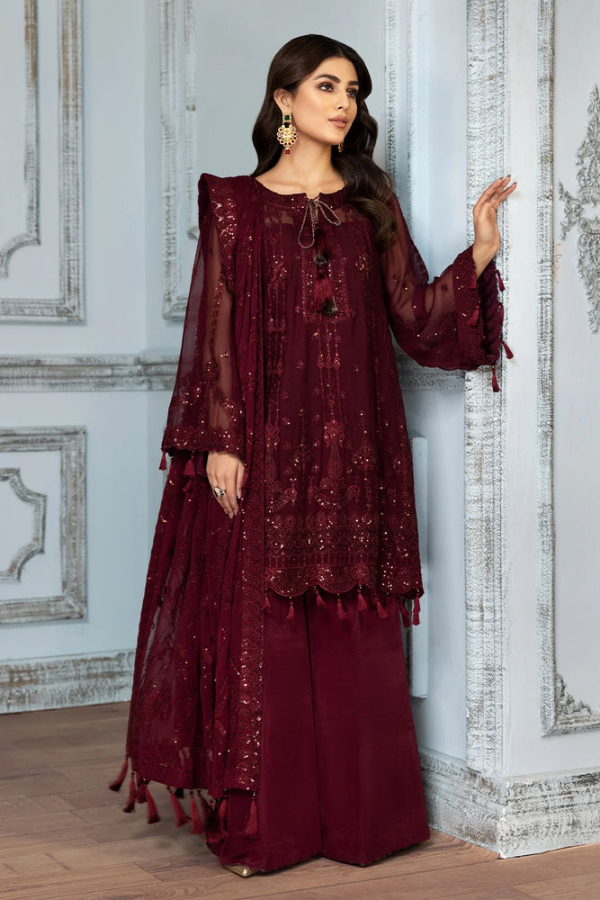 Designer Chiffon Embroidered 3 Piece Dress 20690