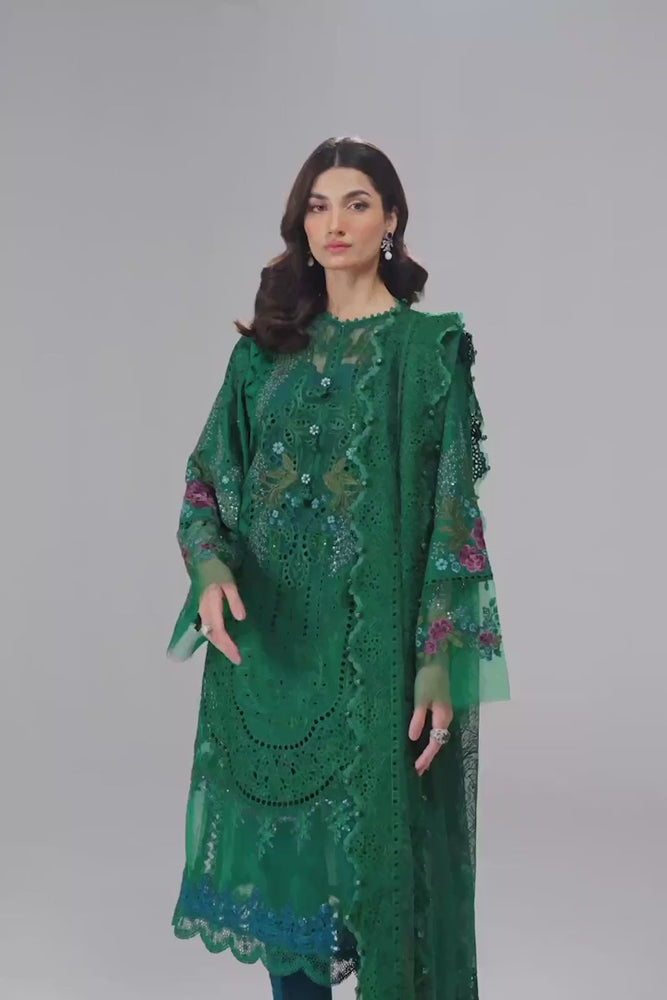 
            
                Charger et lire la vidéo dans la visionneuse de la Galerie, MariaB Luxury Lawn Embroidered 3 Piece Dress - 20815
            
        