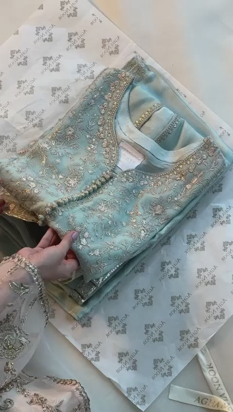 
            
                Charger et lire la vidéo dans la visionneuse de la Galerie, Agha Noor POONUM Cotton Net 3 Piece - 20549
            
        