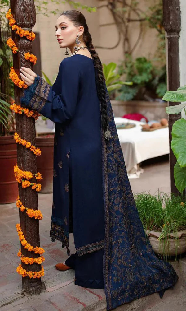 Bareeze Dhanak Embroidered Luxury Winter 3 Piece Dress - J1186