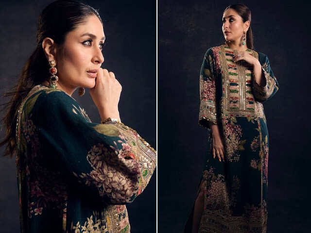 Sabyasachi x Karina Kapoor Shamoz Silk Embroidered 3 Piece Dress - J0187
