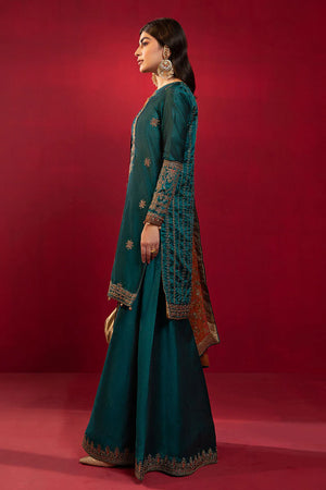 Maria B SUIT GREEN Luxury Chiffon - 0405