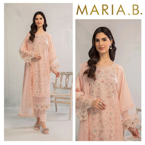 MariaB PINK - 3 PC Lawn Dress - 10427