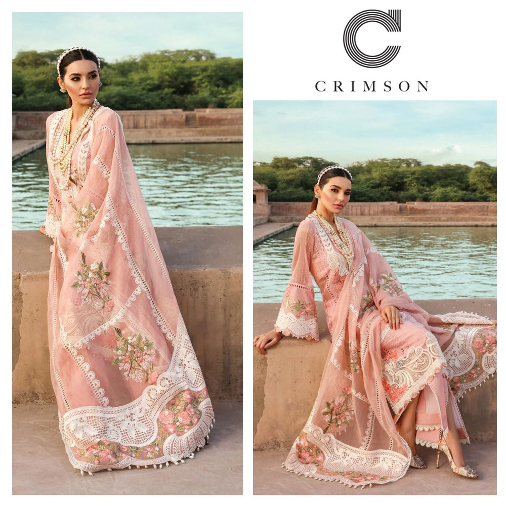 Crimson ROSE - 3 Piece Chikankari Lawn - 10512