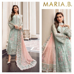 MariaB MINT GREEN - 3 PC Chiffon dress - 10200