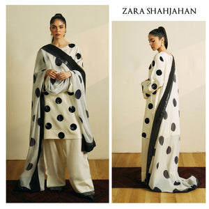 Zara Shahjahan Embroidered 3 PC Lawn Dress - 10325