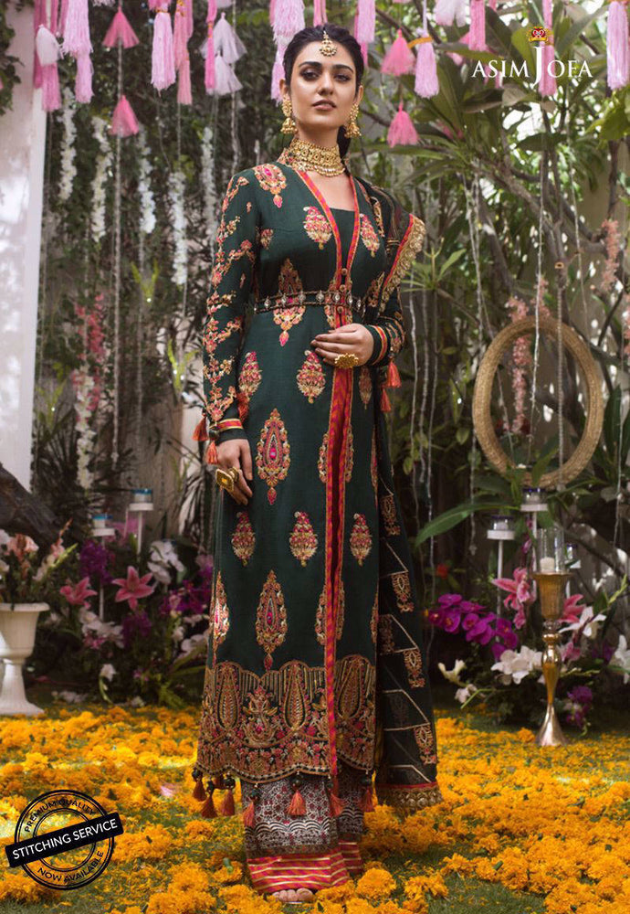 
            
                Load image into Gallery viewer, Asim Jofa 01635 - 2 PC Pure Chiffon Dress
            
        