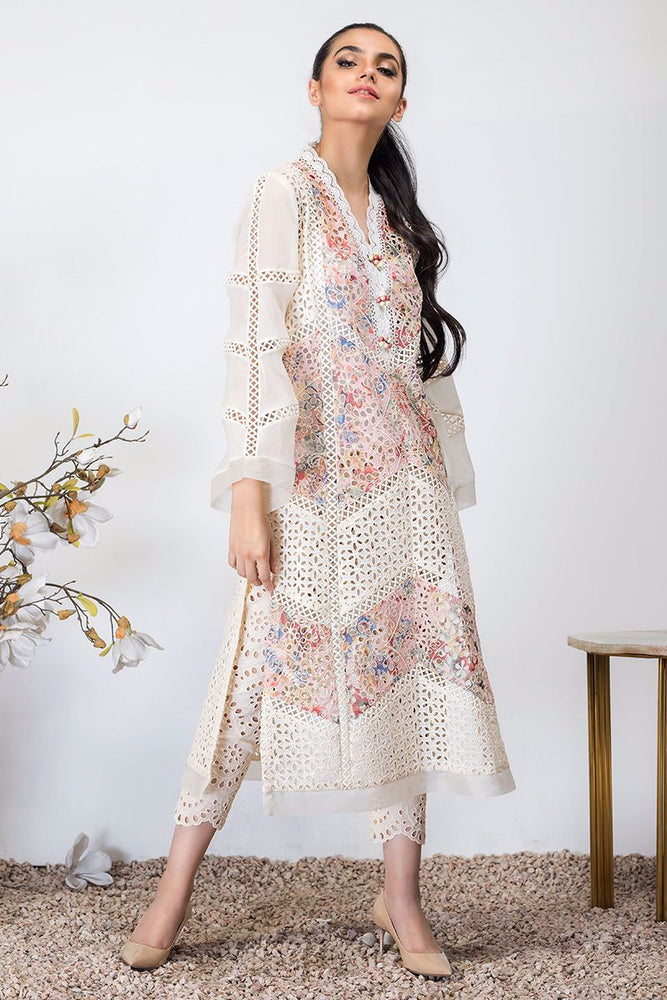 Farida Hasan 06542 - 3 PC Pure Chikankari Lawn Dress