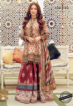 Asim Jofa 01798 - 3 PC Pure Lawn Dress