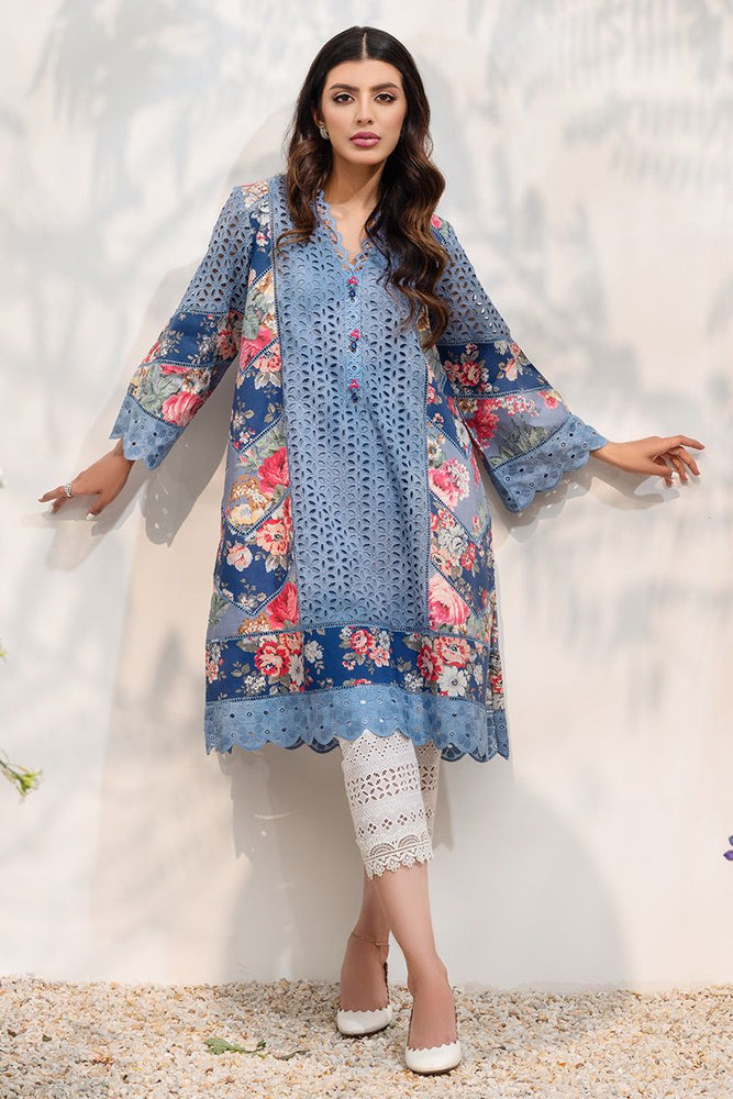Farida Hasan BLUE ROSE 01391 - 3 PC ChikanKari Lawn Dress