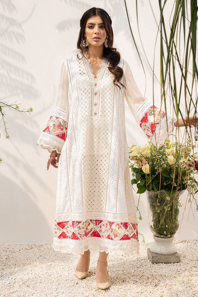 Farida Hassan 06037 - 3 PC Chikankari Pure Lawn Dress