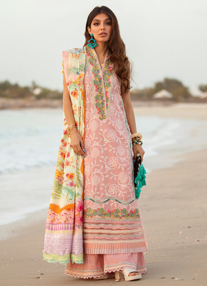 Farah Talib Aziz ARUBA ROSE 06471 - 3 PC Pure Lawn Dress