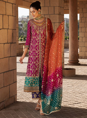 Zainab Chottani ROOHI 06941 - 3 PC Chiffon Dress