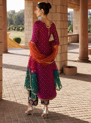 Zainab Chottani ROOHI 06941 - 3 PC Chiffon Dress