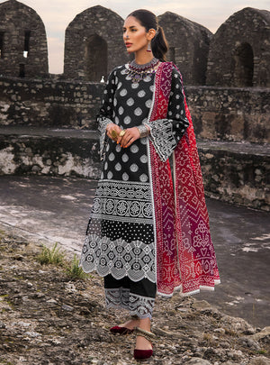 Zainab Chottani 06258 - 3 PC Pure Chikankari Lawn Dress