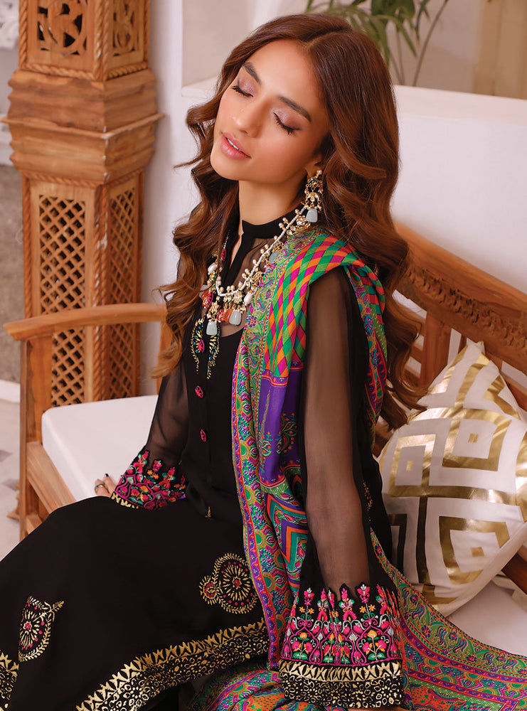 
            
                Load image into Gallery viewer, Zainab Chottani CHARCOAL BLISS 06636 - 3 PC Pure Lawn Dress
            
        