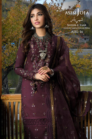 
            
                Load image into Gallery viewer, Asim Jofa Luxury Collection Organza 3 pc - 08292
            
        