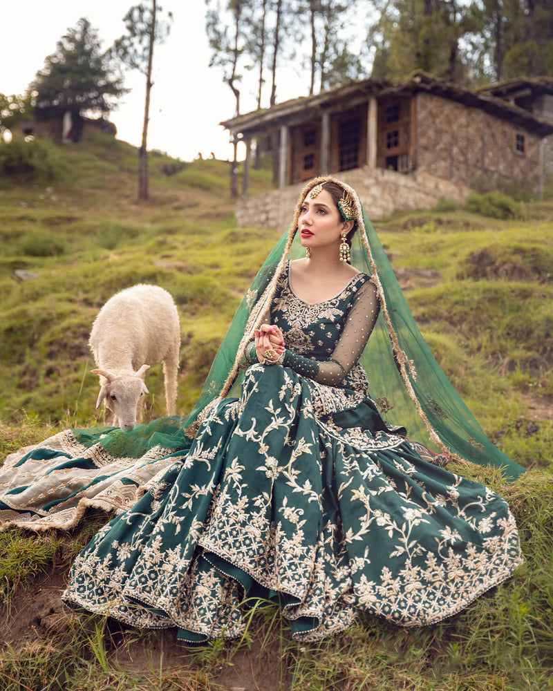 Faiza Saqlain DURKHANAI 06821 - 3 PC Charmeuse silk Dress