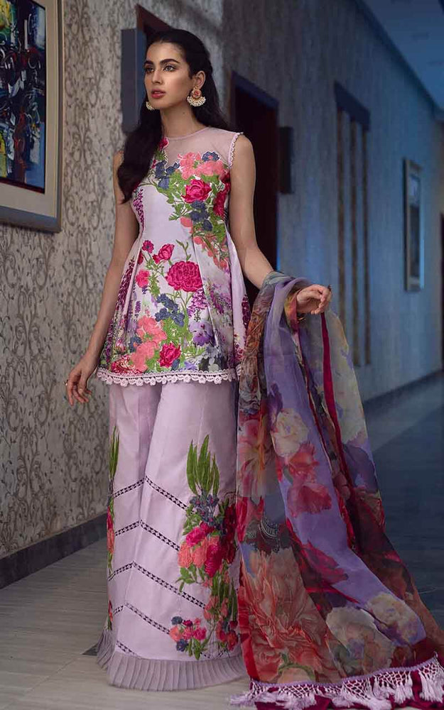 Asifa & Nabeel LAVENDER LOVE 01339 - 3 PC Pure Digital Printed Lawn Dress