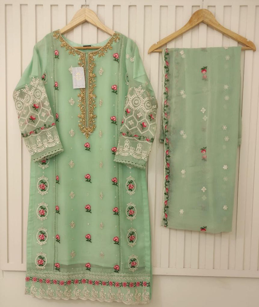 Agha Noor Chiffon Dress 2 pc - 08177 - Stitched