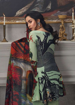 Asifa & Nabeel GRACE 01522 - 3 PC Charmeuse Silk Dress