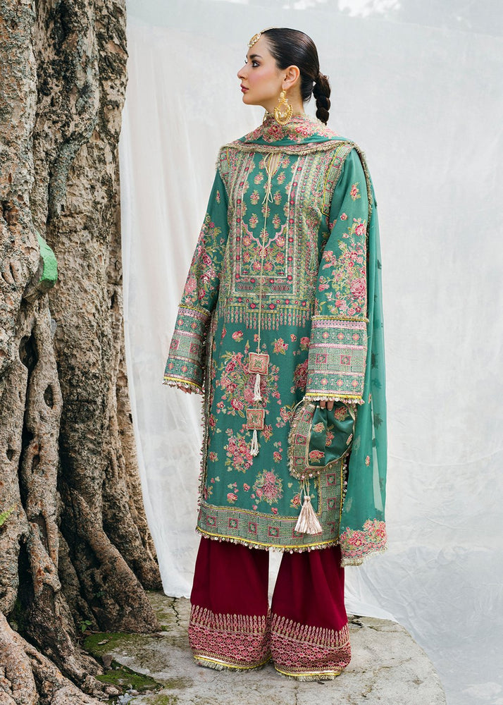 Hussain Rehar Zankai 01890 - 3 PC Karandi Dress