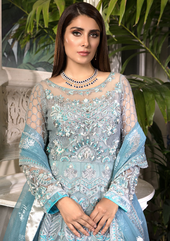 
            
                Load image into Gallery viewer, Elaf 01857 Royal Turquoise  - Net Maxi
            
        