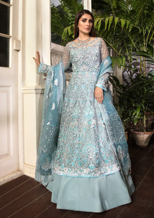 
            
                Load image into Gallery viewer, Elaf 01857 Royal Turquoise  - Net Maxi
            
        