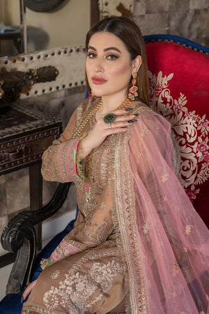 ORIGINAL Fatima Noor KHWAB 06825 - 3 PC Chiffon Dress