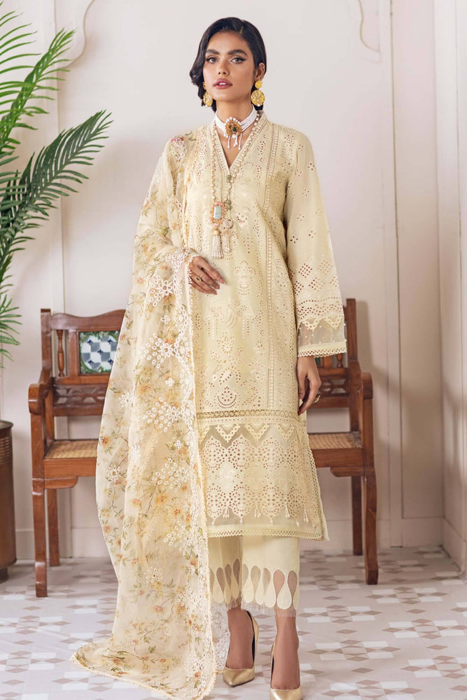 Baroque Embroidered Lawn 3 pc - 08595