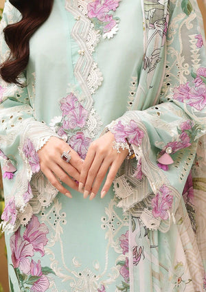 Elaf Luxury Festive AQUA Chikankari Lawn 3 pc - 08666