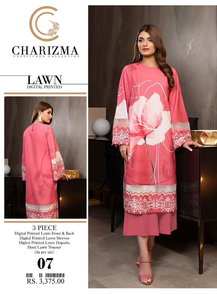 
            
                Load image into Gallery viewer, Charizma 06457 - 3 PC Pure Lawn Dress
            
        