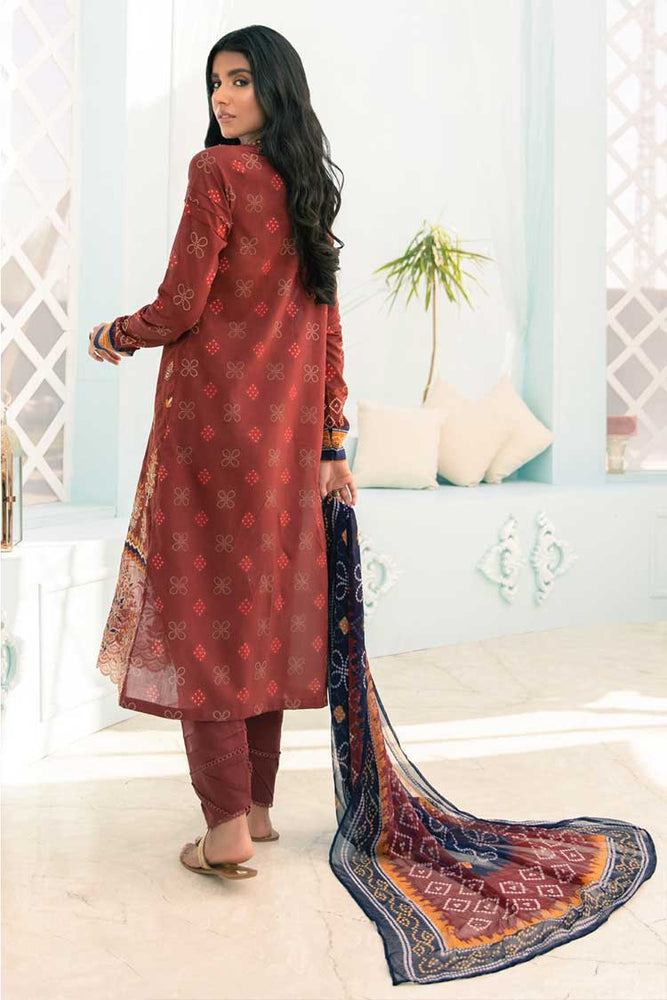 Baroque Embroidered Lawn 3 pc - 08186